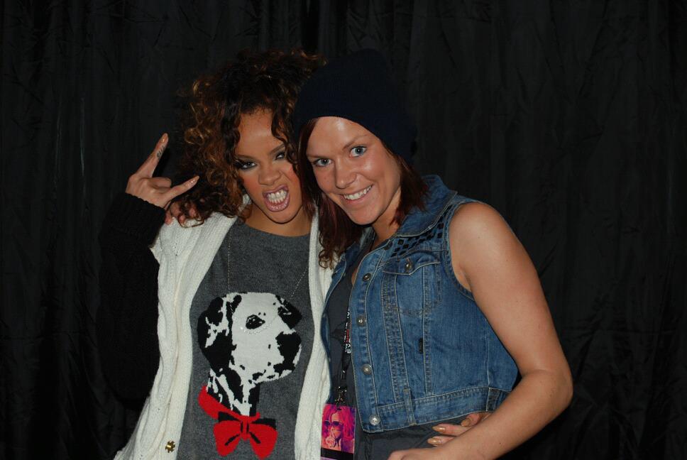 Bilde av Rihanna og admin av siden